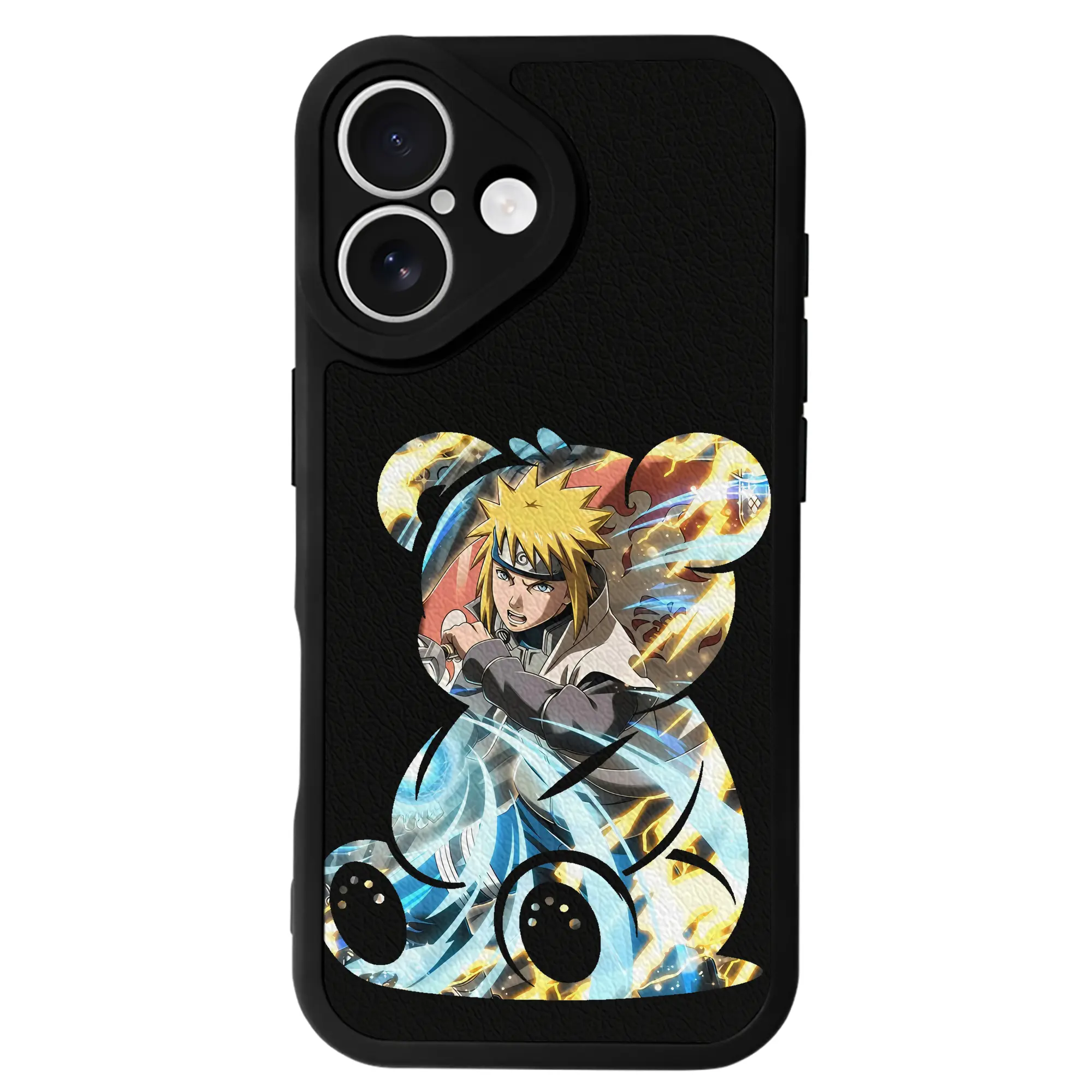 ナルト グッズ 波風 ミナト - IPhone 16シリーズ対応 ・ シリコンスマホケース ・ レザー調 ・ 高精度フィット ・ 耐衝撃 ・ ワイヤレス充電対応 ・ 精密カット